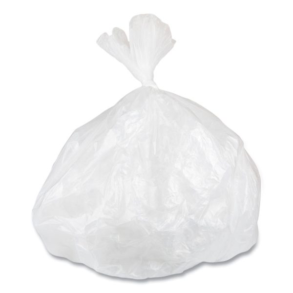Low-Density Commercial Can Liners, Coreless Interleaved Roll, 16 gal, 0.5mil, 24" x 32", White, 50 Bags/Roll, 10 Rolls/Carton - Image 5