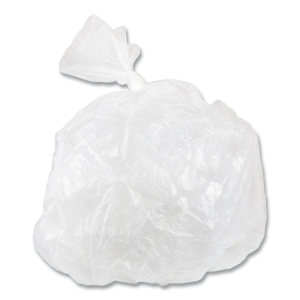 Low-Density Commercial Can Liners, Coreless Perforated Roll, 16 gal, 0.35mil, 24" x 33", Clear, 50 Bags/Roll, 20 Rolls/Carton - Image 5