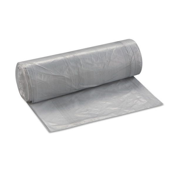 Low-Density Commercial Can Liners, Coreless Interleaved Roll, 30 gal, 0.58 mil, 30" x 36", Clear, 25 Bags/Roll, 10 Rolls/CT - Image 3