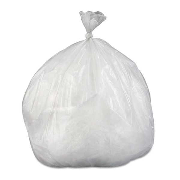 Low-Density Commercial Can Liners, Coreless Interleaved Roll, 30 gal, 0.58 mil, 30" x 36", Clear, 25 Bags/Roll, 10 Rolls/CT - Image 2