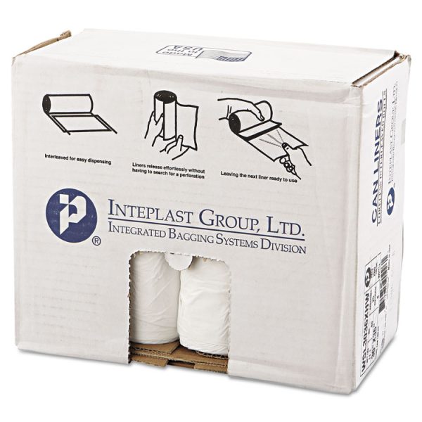 Low-Density Commercial Can Liners, Coreless Interleaved Roll, 30 gal, 0.8 mil, 30" x 36", White, 25 Bags/Roll, 8 Rolls/Carton - Image 2