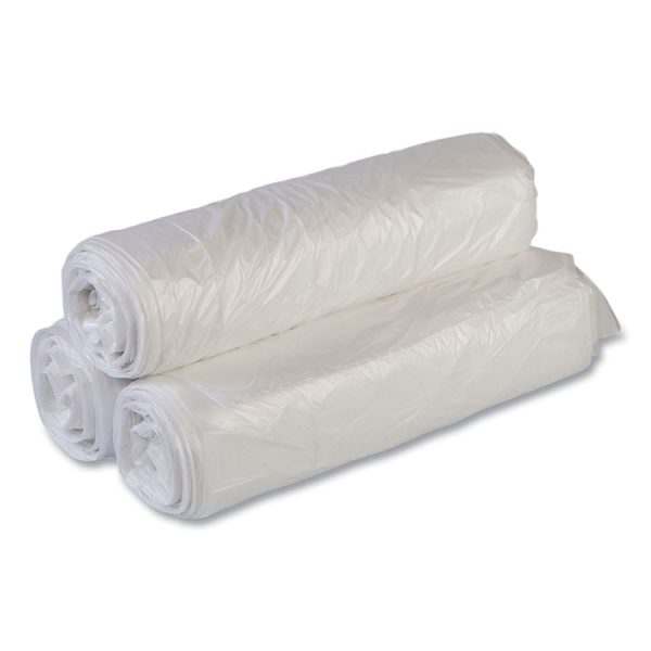 Low-Density Commercial Can Liners, Coreless Interleaved Roll, 60 gal, 1.15mil, 38" x 58", Clear, 20 Bags/Roll, 5 Rolls/Carton - Image 4