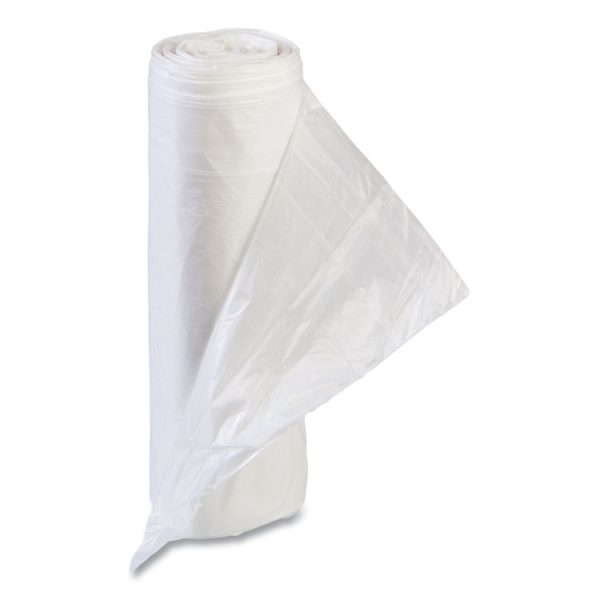 High-Density Commercial Can Liners Value Pack, 16 gal, 7 mic, 24" x 31", Clear, 50 Bags/Roll, 20 Interleaved Rolls/Carton - Image 3