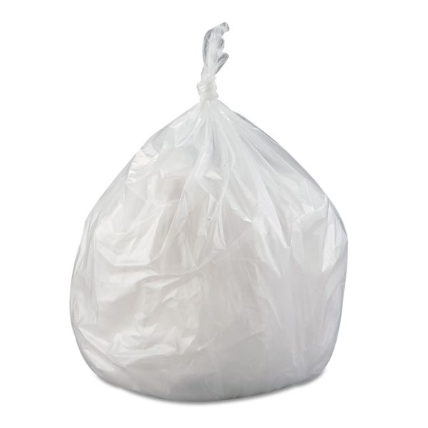 High-Density Commercial Can Liners Value Pack, 45 gal, 12 mic, 40" x 46", Clear, 25 Bags/Roll, 10 Interleaved Rolls/Carton - Image 3