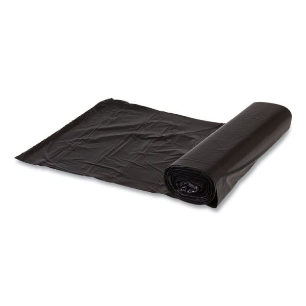 High-Density Commercial Can Liners Value Pack, 60 gal, 19 mic, 43" x 46", Black, 25 Bags/Roll, 6 Interleaved Rolls/Carton - Image 4