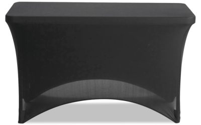 Igear Fabric Table Cover, Polyester/spandex, 24″ X 48″, Black