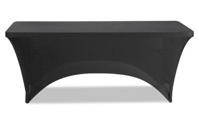 Igear Fabric Table Cover, Polyester/spandex, 30″ X 72″, Black