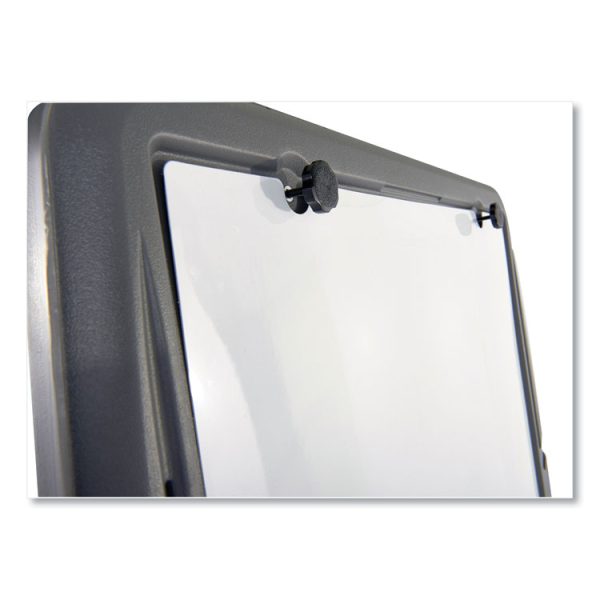 Ingenuity Presentation Flipchart Easel with Dry Erase Surface, 33 x 28, 73" Tall Easel, Charcoal Polyethylene Frame - Image 7