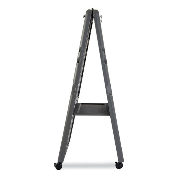 Ingenuity Presentation Flipchart Easel with Dry Erase Surface, 33 x 28, 73" Tall Easel, Charcoal Polyethylene Frame - Image 4
