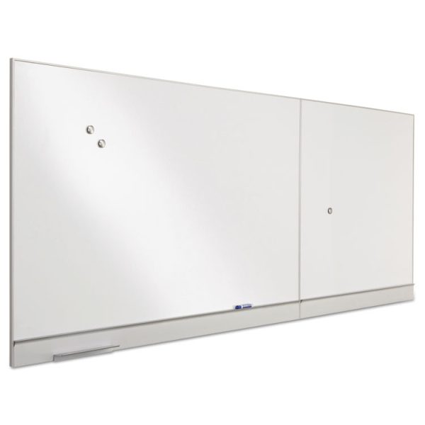 Polarity Magnetic Dry Erase White Board, 48 x 32, White Surface, Silver Aluminum Frame