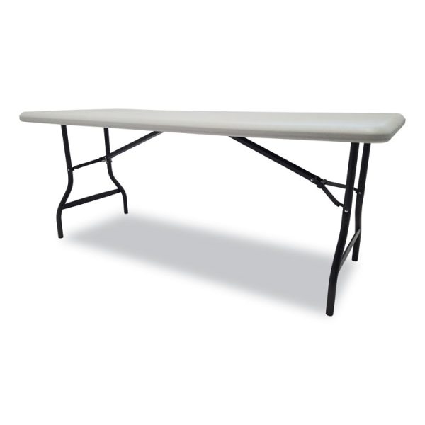 IndestrucTable Industrial Folding Table, Rectangular, 72" x 30" x 29", Platinum - Image 2