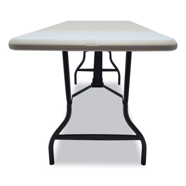 IndestrucTable Industrial Folding Table, Rectangular, 72" x 30" x 29", Platinum - Image 3