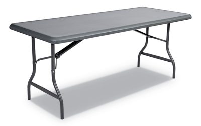 IndestrucTable Industrial Folding Table, Rectangular, 72″ x 30″ x 29″, Charcoal