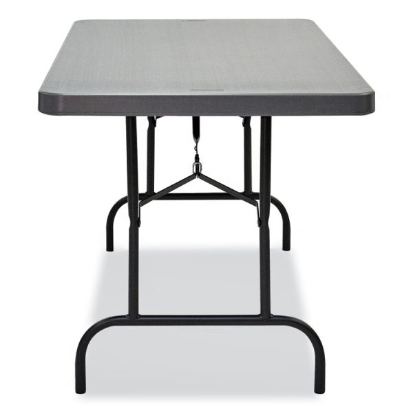 IndestrucTable Commercial Folding Table, Rectangular, 60" x 30" x 29", Charcoal Top, Charcoal Base/Legs - Image 2