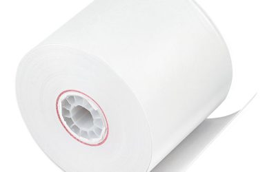 Impact Bond Paper Rolls, 2.25″ X 150 Ft, White, 100/carton