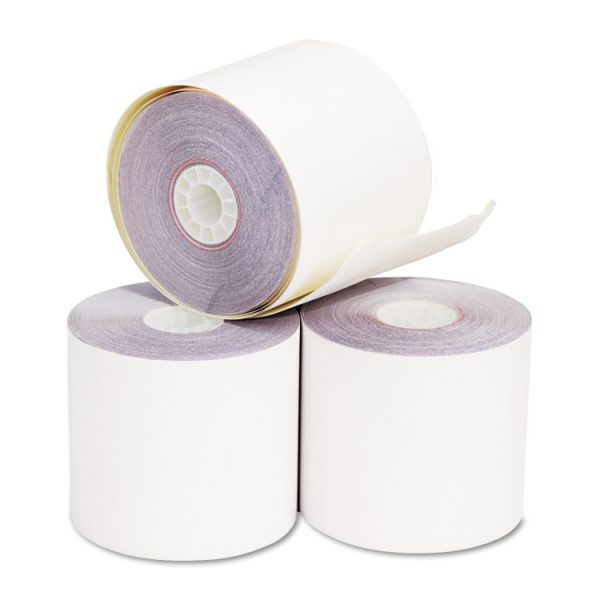 Impact Printing Carbonless Paper Rolls, 2.25" X 70 Ft, White/canary, 50/carton - Image 2