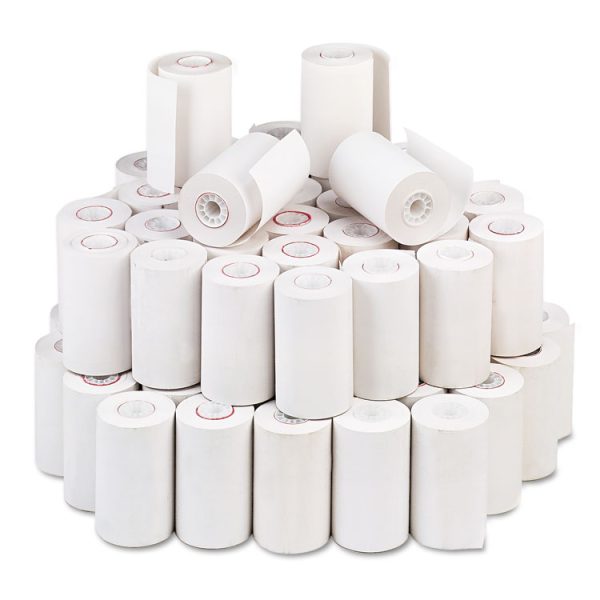 Direct Thermal Printing Thermal Paper Rolls, 3.13" X 90 Ft, White, 72/carton - Image 2