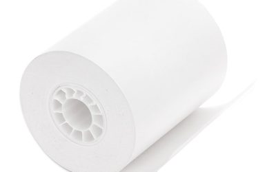 Direct Thermal Printing Thermal Paper Rolls, 2.25″ X 80 Ft, White, 12/pack
