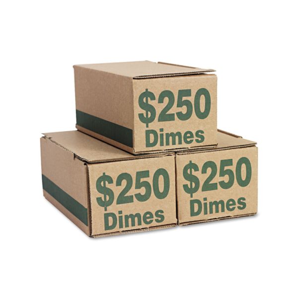 Corrugated Cardboard Coin Storage with Denomination Printed On Side, 8.06 x 3.31 x 3.19,  Green - Image 3