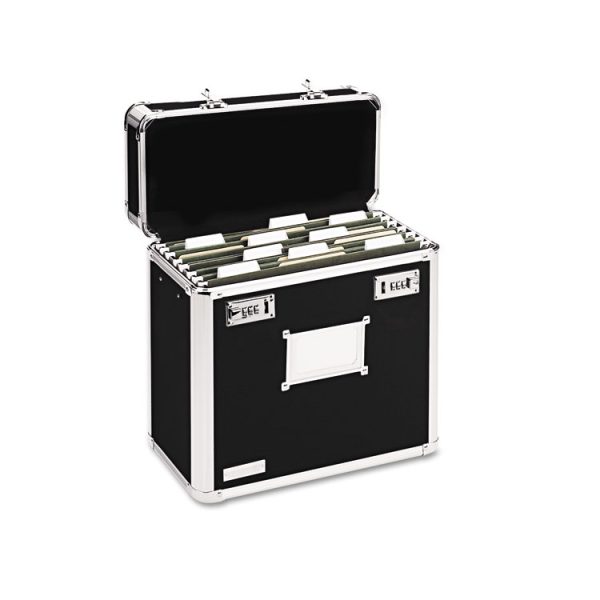 Locking File Chest, Letter Files, 13.75" X 7.25" X 12.25", Black - Image 2