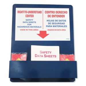 Bilingual "right-To-Understand" Sds Center, 25w X 5.2d X 30h, Blue/white/red