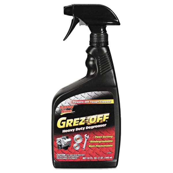 Grez-Off Heavy-Duty Degreaser, 32 Oz Spray Bottle, 12/carton
