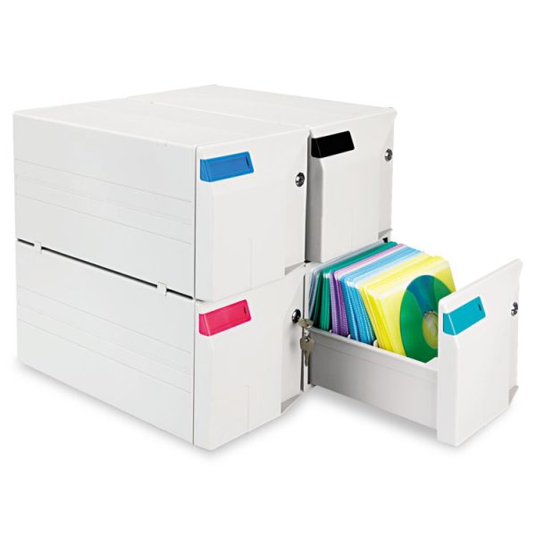 Cd/dvd Storage Drawer, Holds 150 Discs, Light Gray - Image 6