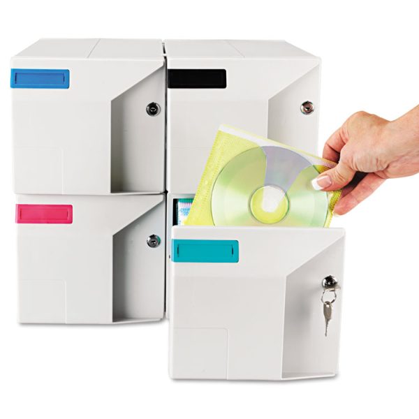 Cd/dvd Storage Drawer, Holds 150 Discs, Light Gray - Image 8