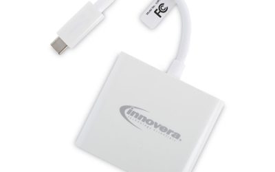 USB Type-C HDMI Multiport Adapter, HDMI/USB-C/USB 3.0, 0.65 ft, White