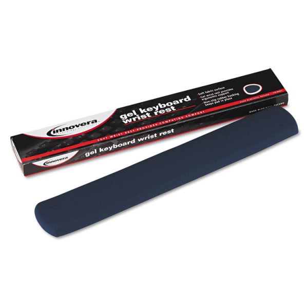 Fabric-Covered Gel Keyboard Wrist Rest, 19 x 2.87, Blue - Image 2