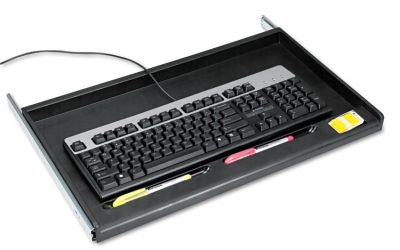 Standard Underdesk Keyboard Drawer, 21.38″w X 12.88″d, Black