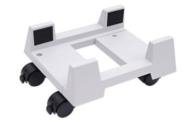 Mobile Cpu Stand, 8.75w X 10d X 5h, Light Gray