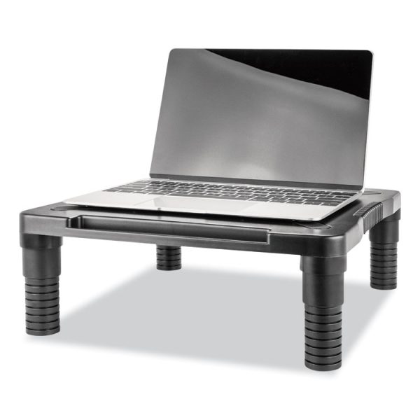 Single Level Monitor Riser, 13.13" x 13.5" x 4.92" to 7.28", Black - Image 2