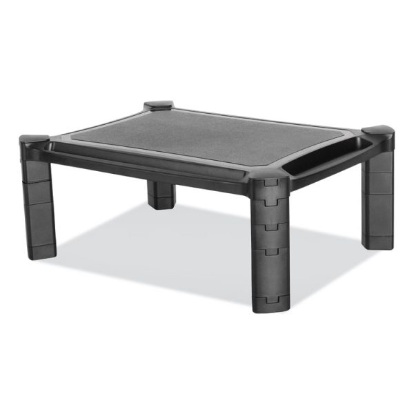 Large Monitor Stand With Cable Management, 12.99" X 17.1" X 6.6", Black, Supports 22 Lbs - Image 3