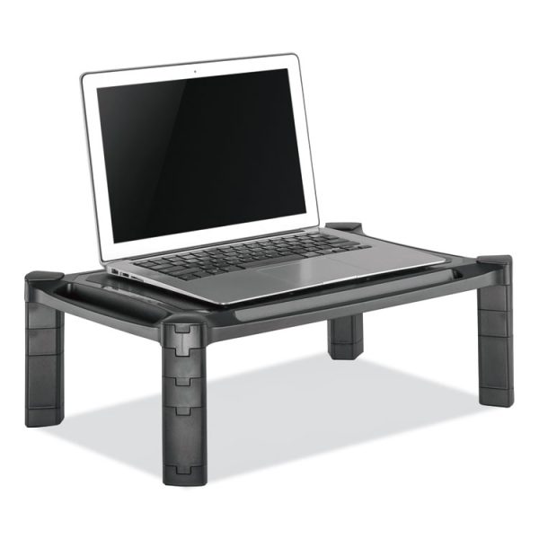 Large Monitor Stand With Cable Management, 12.99" X 17.1" X 6.6", Black, Supports 22 Lbs - Image 5