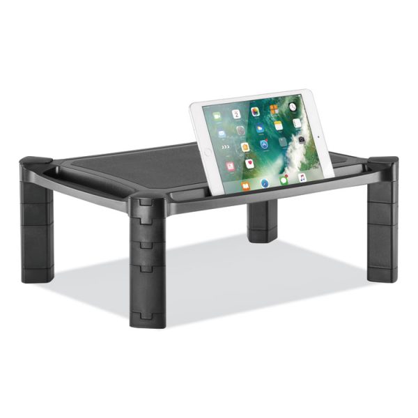 Large Monitor Stand With Cable Management, 12.99" X 17.1" X 6.6", Black, Supports 22 Lbs - Image 6