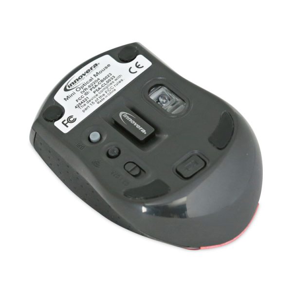Mini Wireless Optical Mouse, 2.4 Ghz Frequency/30 Ft Wireless Range, Left/right Hand Use, Red/black - Image 7