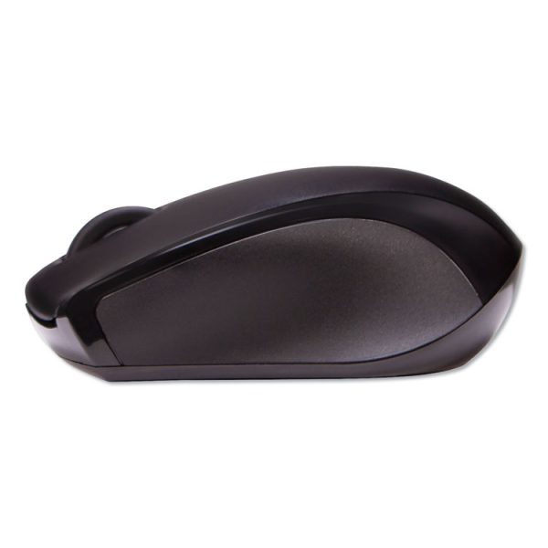 Compact Mouse, 2.4 GHz Frequency/26 ft Wireless Range, Left/Right Hand Use, Black - Image 3