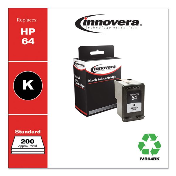 Remanufactured Black Ink, Replacement for 64 (N9J90AN), 200 Page-Yield - Image 2