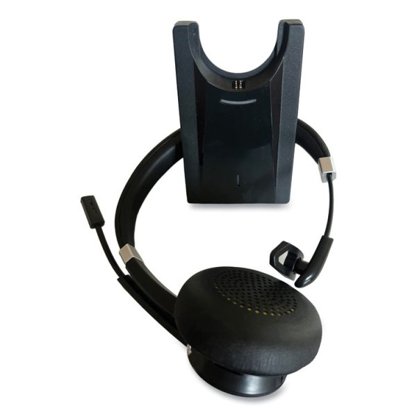 IVR70002 Monaural Over The Head Bluetooth Headset, Black/Silver - Image 2