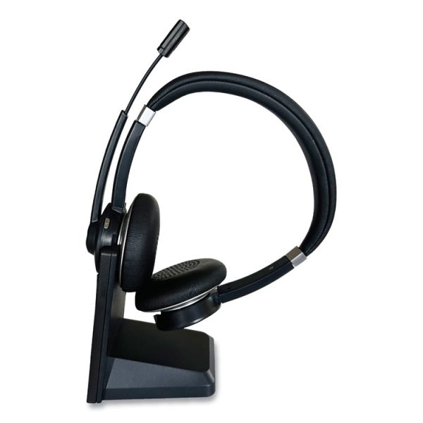 IVR70003 Binaural Over The Head Bluetooth Headset, Black/Silver - Image 4