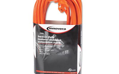 Indoor/Outdoor Extension Cord, 25 ft, 13 A, Orange