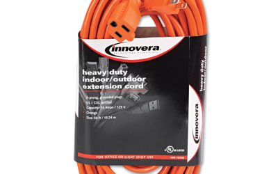 Indoor/Outdoor Extension Cord, 50 ft, 13 A, Orange