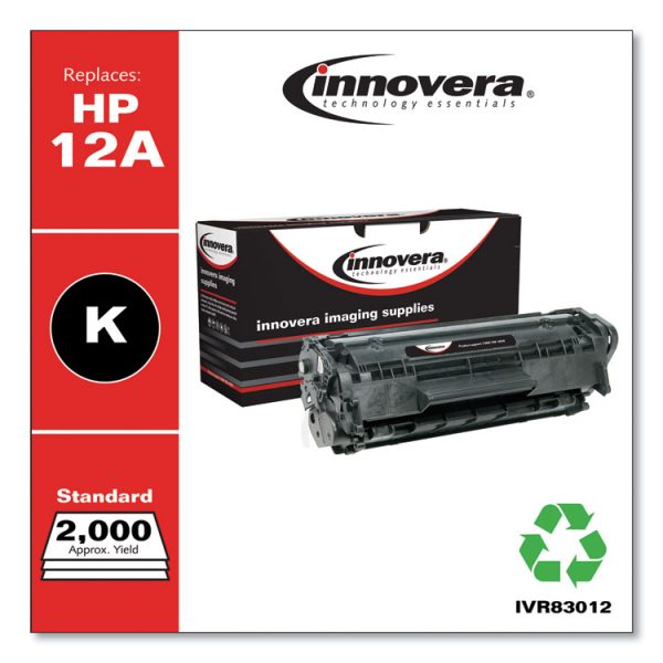 Remanufactured Black Toner, Replacement for 12A (Q2612A), 2,000 Page-Yield - Image 2
