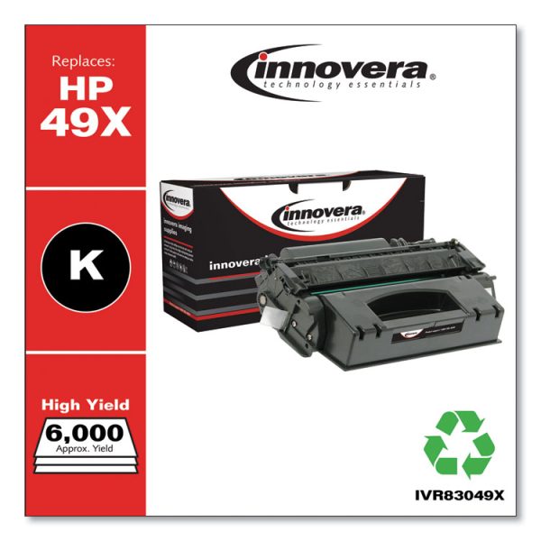 Remanufactured Black High-Yield Toner, Replacement for 49X (Q5949X), 6,000 Page-Yield - Image 2