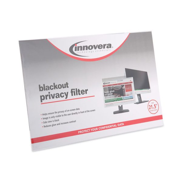 Blackout Privacy Filter for 21.5" Widescreen Flat Panel Monitor, 16:9 Aspect Ratio - Image 2