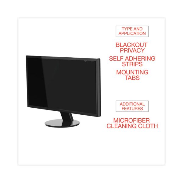 Blackout Privacy Monitor Filter for 23.8" Widescreen Flat Panel Monitor, 16:9 Aspect Ratio - Image 5