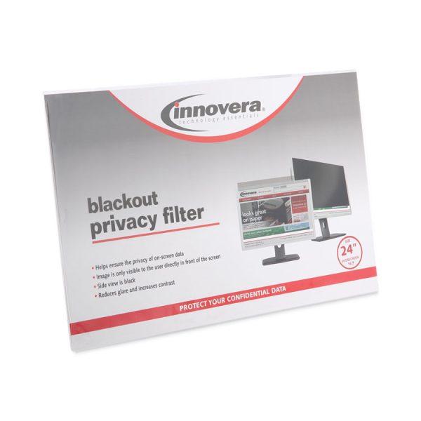 Blackout Privacy Filter for 24" Widescreen Flat Panel Monitor, 16:9 Aspect Ratio - Image 2