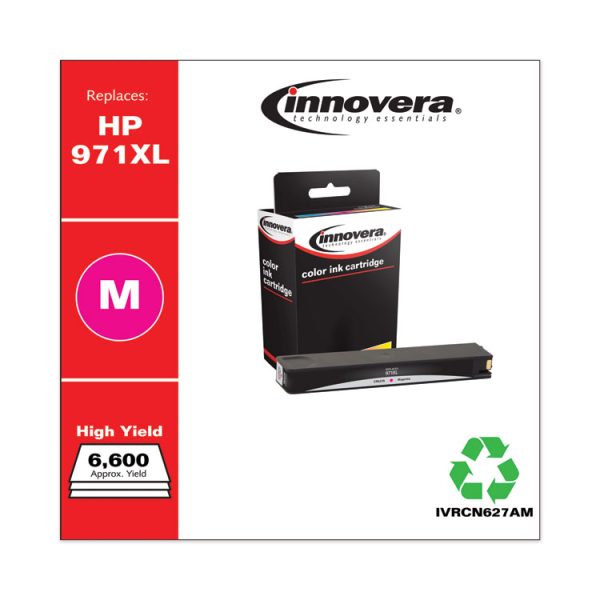 Remanufactured Magenta High-Yield Ink, Replacement for 971XL (CN627AM), 6,600 Page-Yield - Image 2