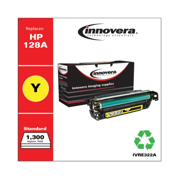 Remanufactured Yellow Toner, Replacement for 128A (CE322A), 1,300 Page-Yield - Image 2